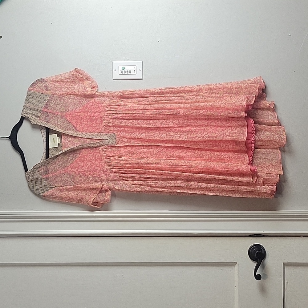 Anthropologie Maeve Pink Swing Dress-Size 2/ Slip is a 0